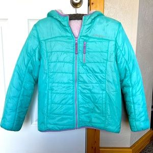 Girls Eddie Bauer reversible puffer jacket